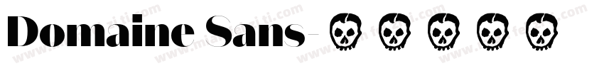 Domaine Sans字体转换